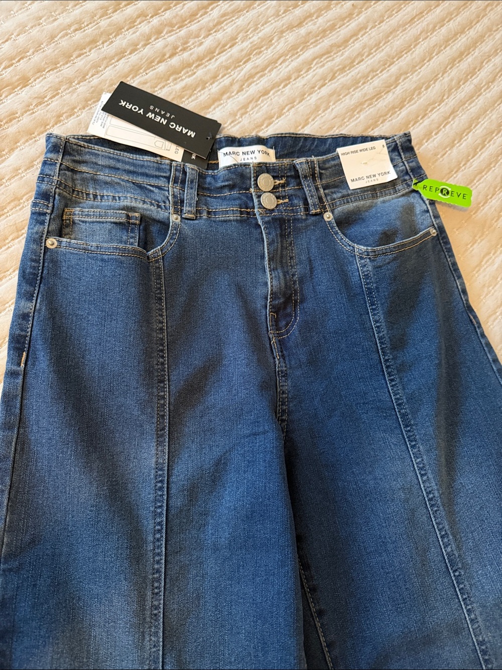 Marc New York Wide Leg Jeans - High Rise 8 ❤️ - Picture 2 of 9
